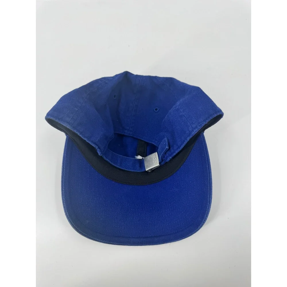 Adidas Baseball Cap Blue Climalite Adjustable Strap‎ Logo Mens